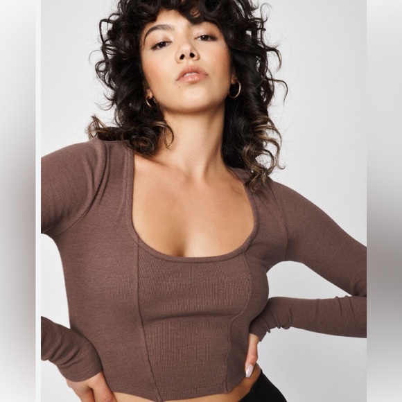 Garage | Corset Long Sleeve Top - Picture 1 of 2